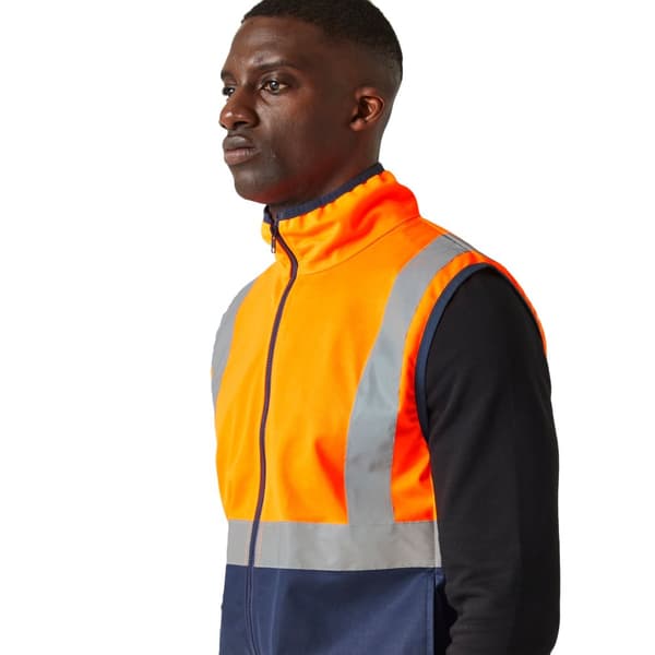 Regatta Mens Pro Hi-Vis-väst med full dragkedja