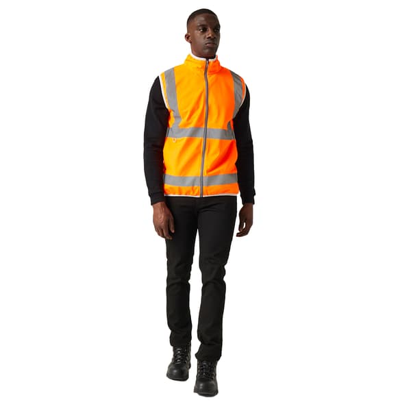 Regatta Mens Pro Hi-Vis-väst med full dragkedja