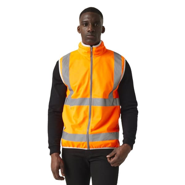 Regatta Mens Pro Hi-Vis-väst med full dragkedja