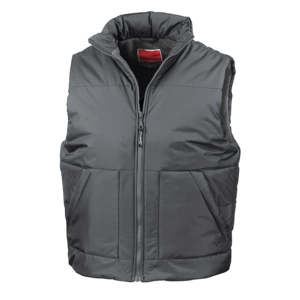 Result Fleecefodrad väst för vuxna, Unisex Dark Grey XL