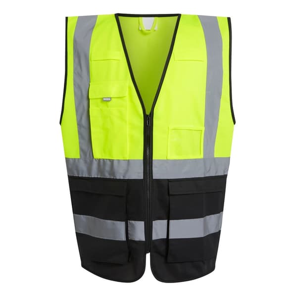 Regatta Mens Pro Executive Hi-Vis Vest Yellow/Black XXL