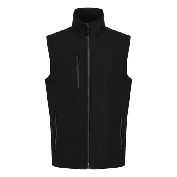 Regatta Navigate Softshell 2-lagers kroppsvärmare för herrar Black/Seal Grey L