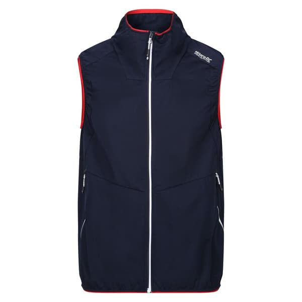 Regatta Lankin VI Softshell Gilet för herrar Navy/Danger Red S