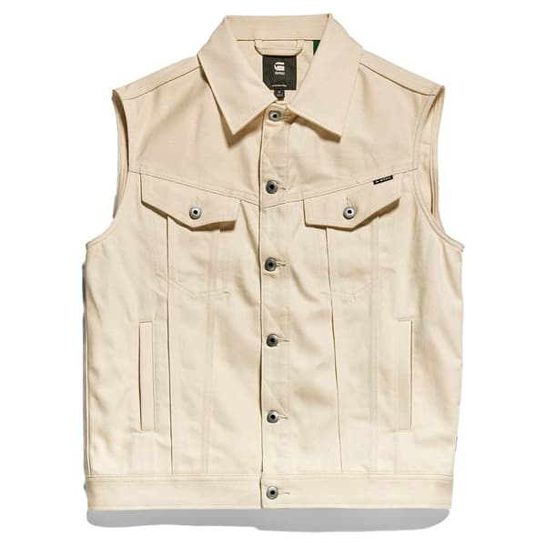 G-star Väst Oversized Denim Beige S Kvinna