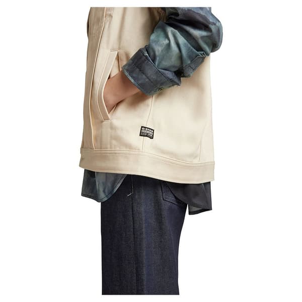 G-star Väst Oversized Denim Beige S Kvinna