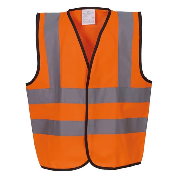 Yoko Childrens/Kids B&B High-Vis Waistcoat Orange M