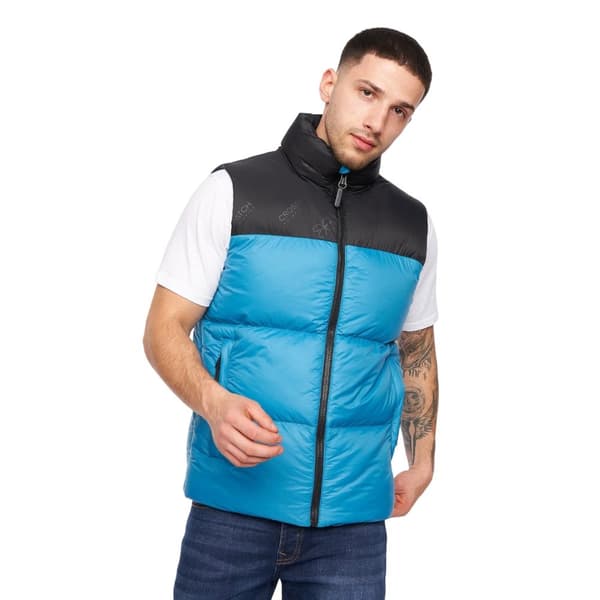 Crosshatch Mens Demerley Contrast Panel Gilet