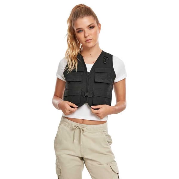 Urban Classics Tactical Vest Sort 5XL Kvinde