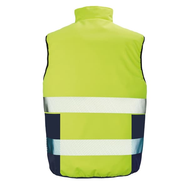 SAFE-GUARD by Result Mens Reversible Soft Padded Gilet