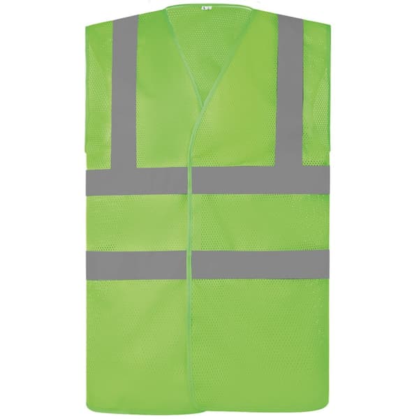 Yoko Unisex-voksen mesh-hi-vis vest til voksne