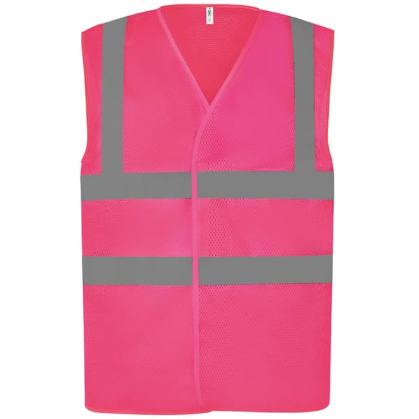 Yoko Unisex-voksen mesh-hi-vis vest til voksne
