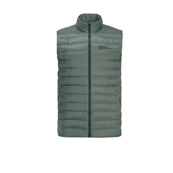 Jack Wolfskin Pilvi Down Vest Grå S Mand