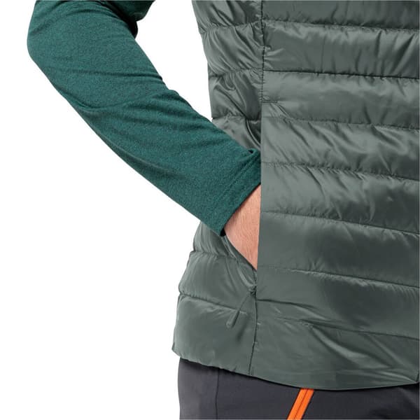 Jack Wolfskin Pilvi Down Vest Grå S Mand