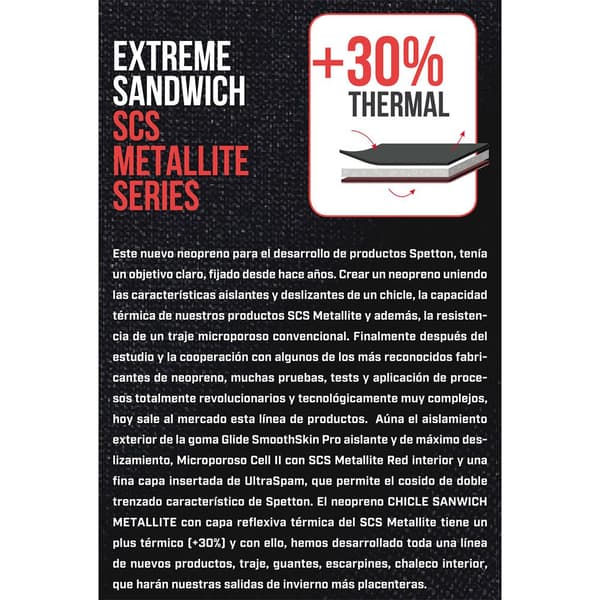 Spetton Extreme 2.5 Mm Smooth&metallite Neoprenväst Svart L Man