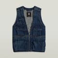 Miniatyrbillede 3 af 7: G-star D24883-d577 Vest Blå XL Mand