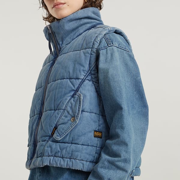 G-star Mae Vest Blå L Kvinde
