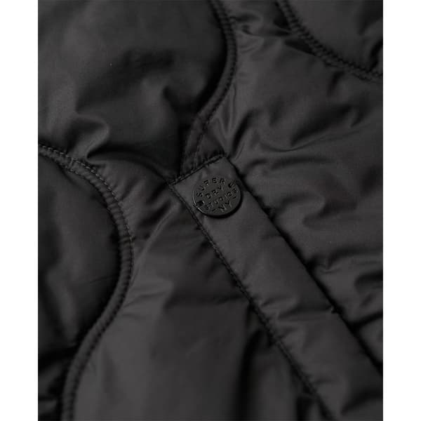 Superdry Studios Long Liner Väst Svart S Kvinna