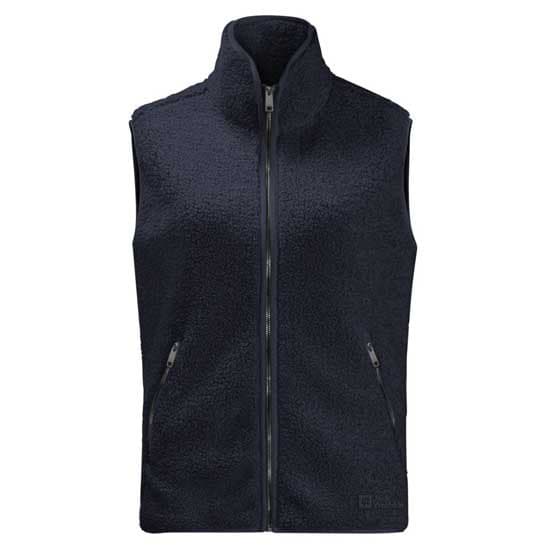 Jack Wolfskin High Curl Vest Blå L Kvinde
