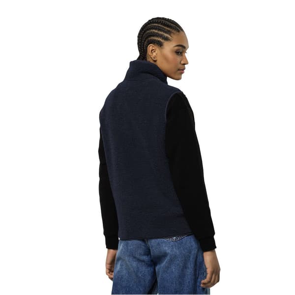 Jack Wolfskin High Curl Vest Blå L Kvinde