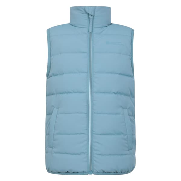 Mountain Warehouse Childrens/Kids Rocko Water Resistant Padded Gilet Light Blue 5-6 Years