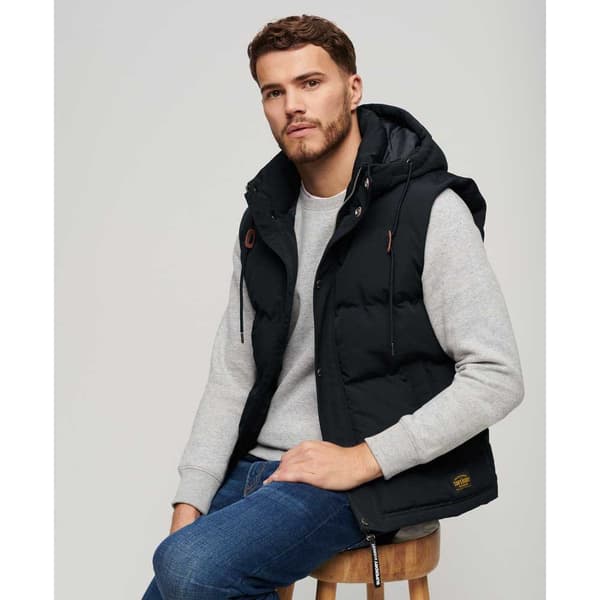 Superdry Everest Down Väst Svart 2XL Man