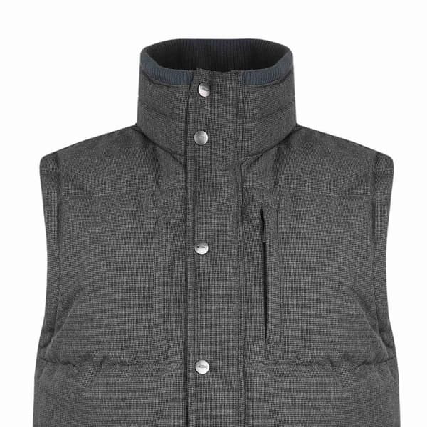 Weird Fish Herr Houndstooth Vadderad Gilet