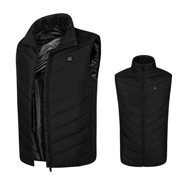 Polyester varmevest med nem styring og fire varmezoner - Størrelse 3XL