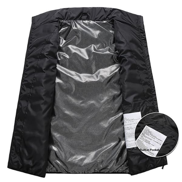Polyester varmevest med nem styring og fire varmezoner - Størrelse 3XL