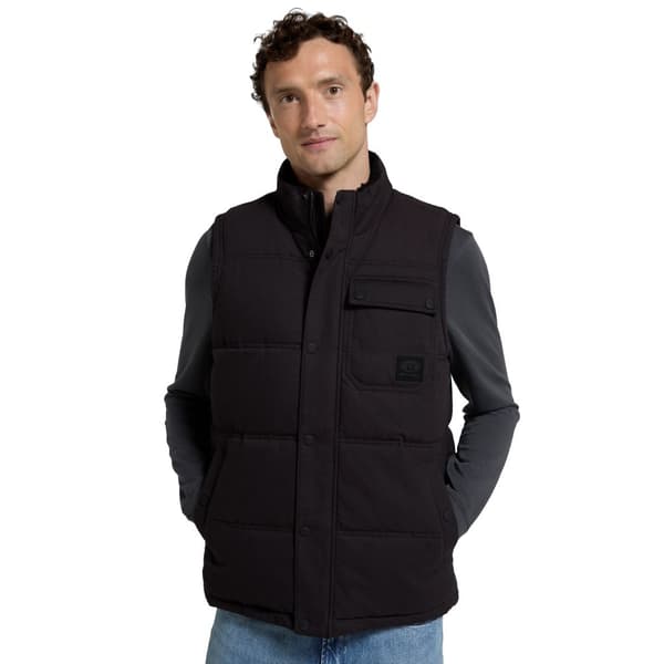 Animal Mens Fistral Quilted Borg Lined Gilet Black XL