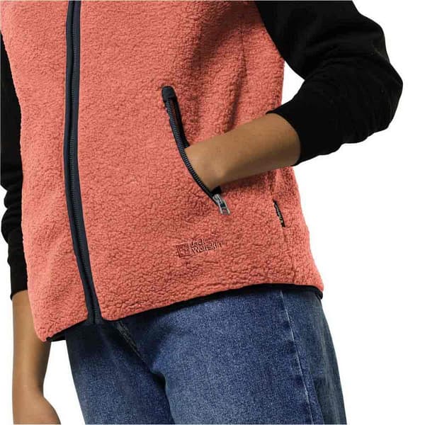 Jack Wolfskin High Curl Vest Orange XL Kvinde