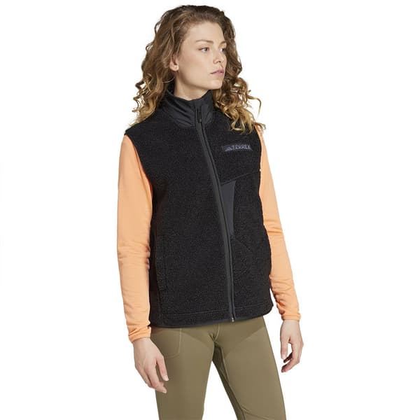 Adidas Terrex Xploric High Pile Fleece Väst Svart S Kvinna