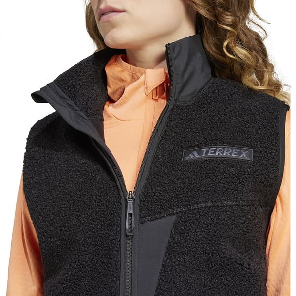 Adidas Terrex Xploric High Pile Fleece Väst Svart S Kvinna