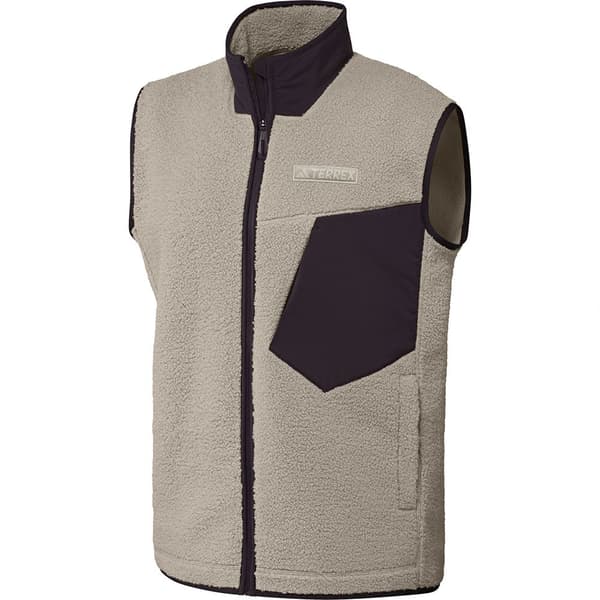 Adidas Terrex Xploric High Pile Fleece Vest Beige S Mand