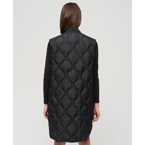 Superdry Studios Long Liner Vest Sort M Kvinde