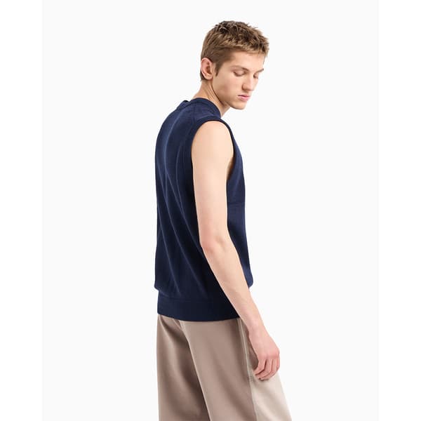 Armani Exchange 6dzm1g_zm1lz Vest Blå XL Mand