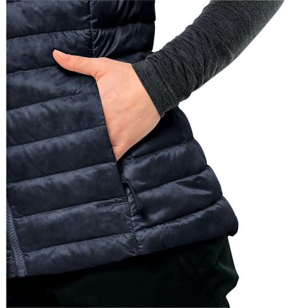 Jack Wolfskin Pilvi Down Vest Blå XS Kvinde