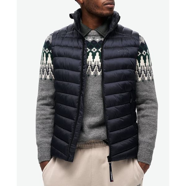 Superdry Fuji Sport Padded Väst Blå 2XL Man