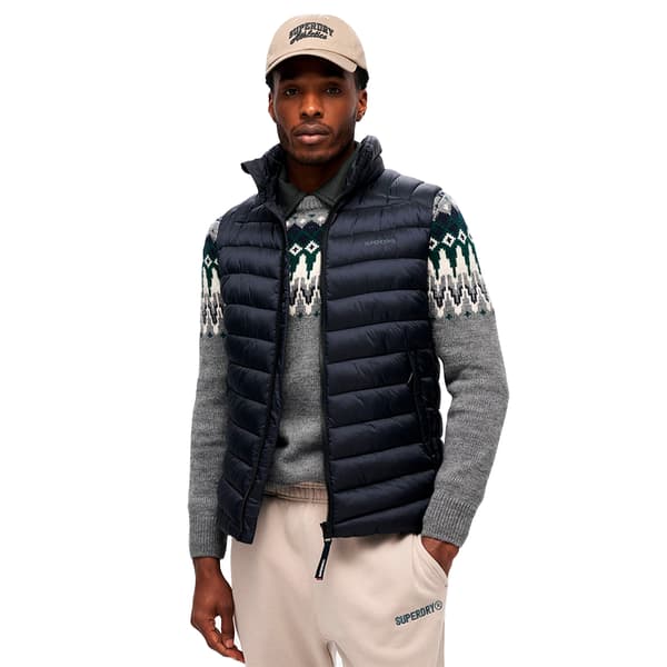 Superdry Fuji Sport Padded Väst Blå 2XL Man