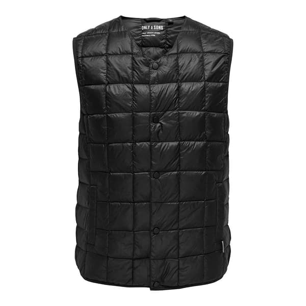 Only & Sons Gavin Light Vest Sort XL Mand