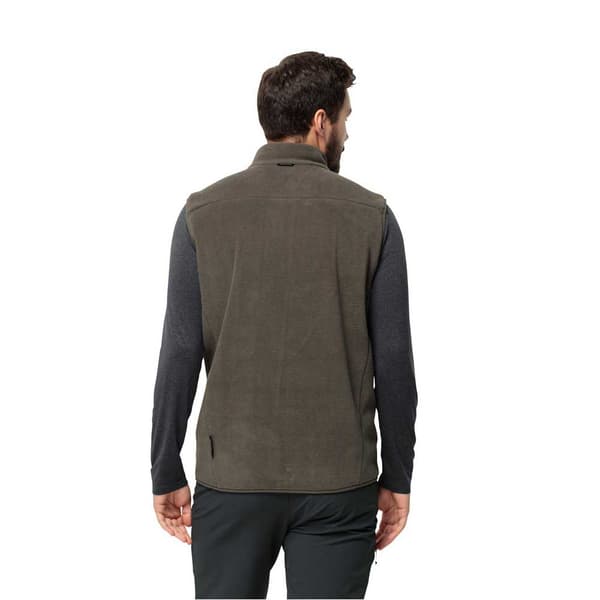 Jack Wolfskin Waldsteig Fz Vest Brun S Mand