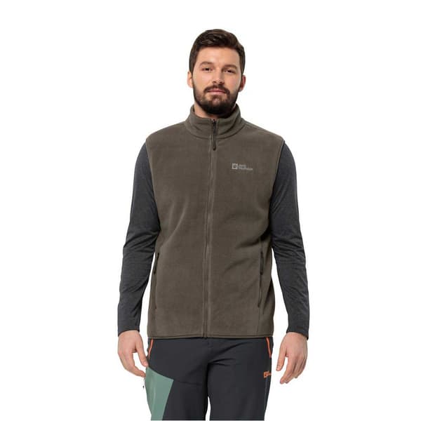Jack Wolfskin Waldsteig Fz Vest Brun S Mand
