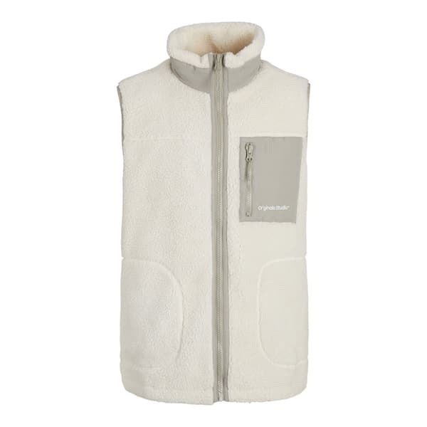Jack & Jones 12260453 Teddy Väst Grå M Man