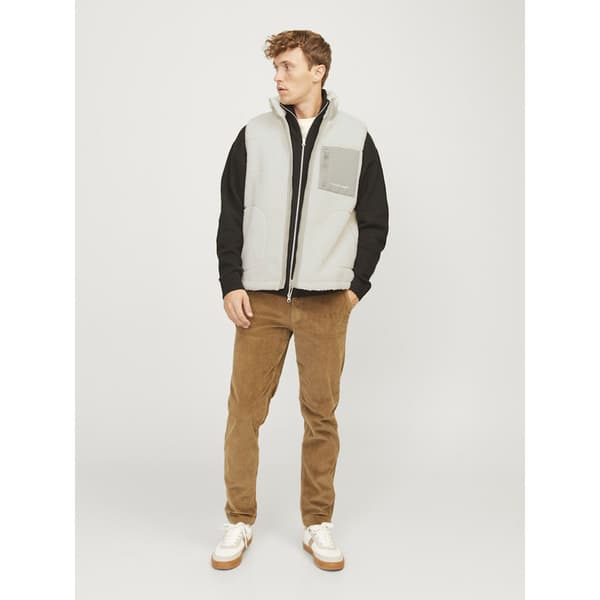 Jack & Jones 12260453 Teddy Väst Grå M Man