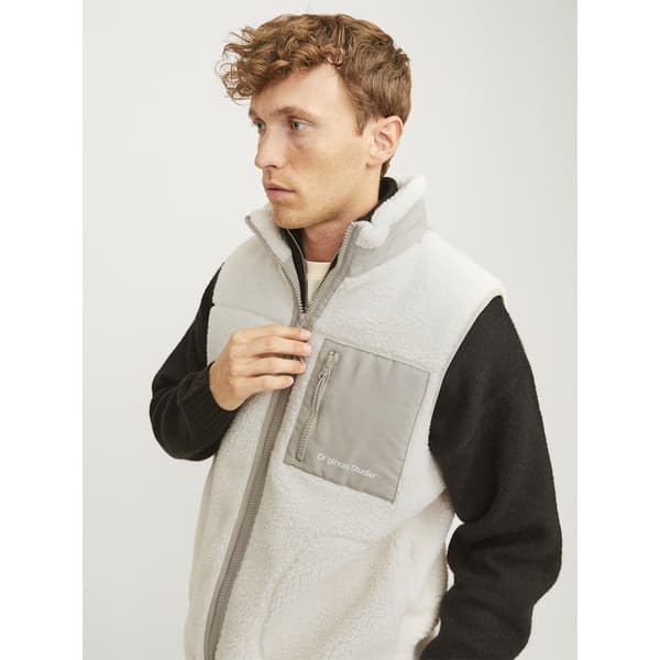 Jack & Jones 12260453 Teddy Väst Grå M Man