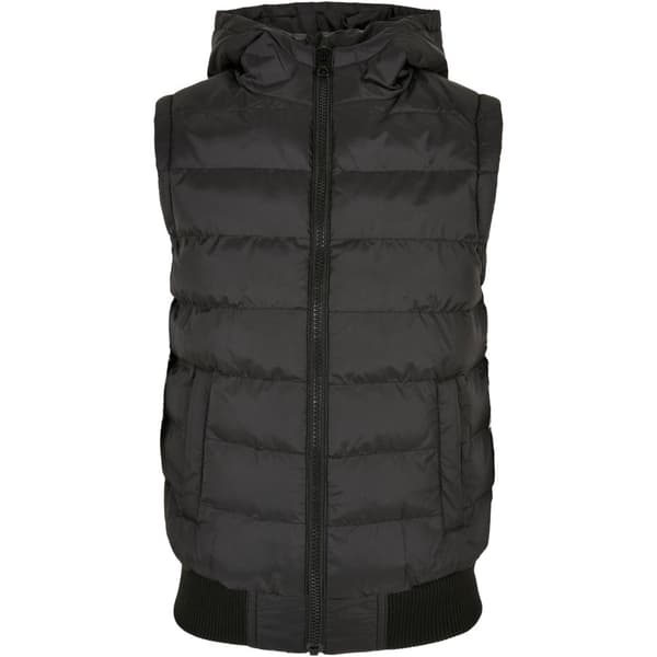 Urban Classics Small Bubble Vest Sort 110-116 cm