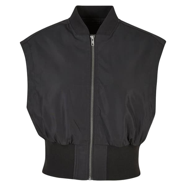 Urban Classics Recycled Bomber Vest Sort 5XL Kvinde