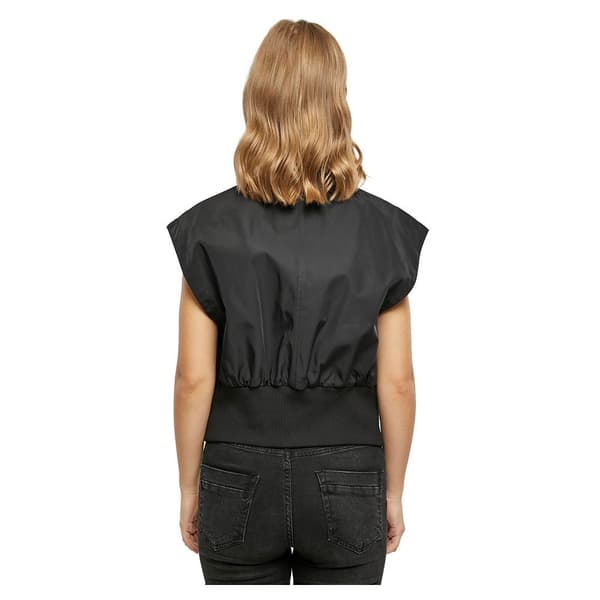 Urban Classics Recycled Bomber Vest Sort 5XL Kvinde