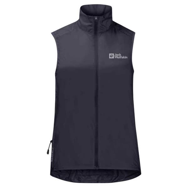 Jack Wolfskin Morobbia Wind Vest Grå S Kvinde
