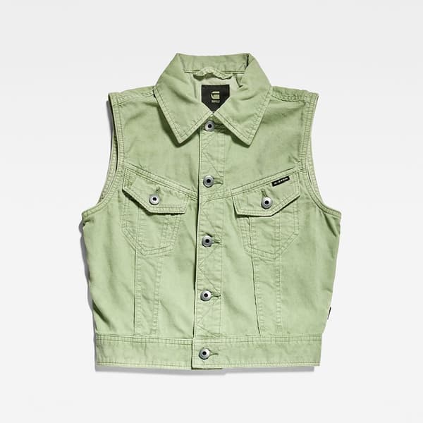 G-star D22582-c436 Vest Grøn L Kvinde