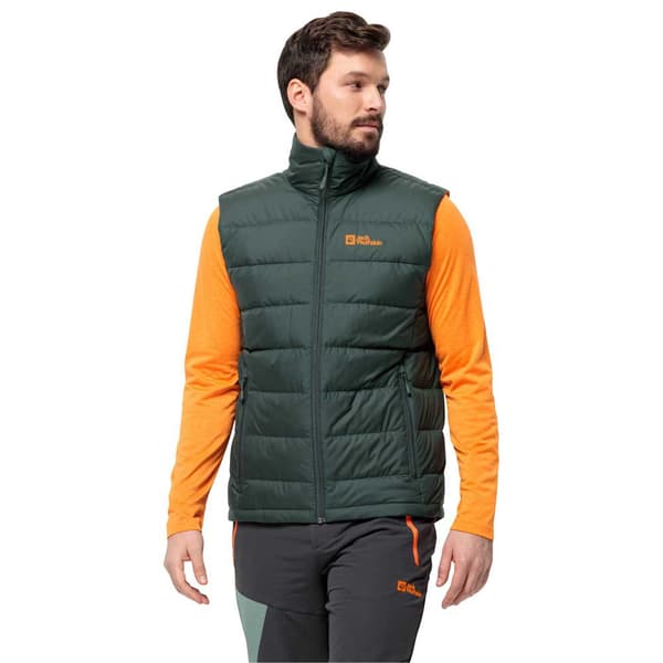 Jack Wolfskin Ather Down Väst Grönt S Man